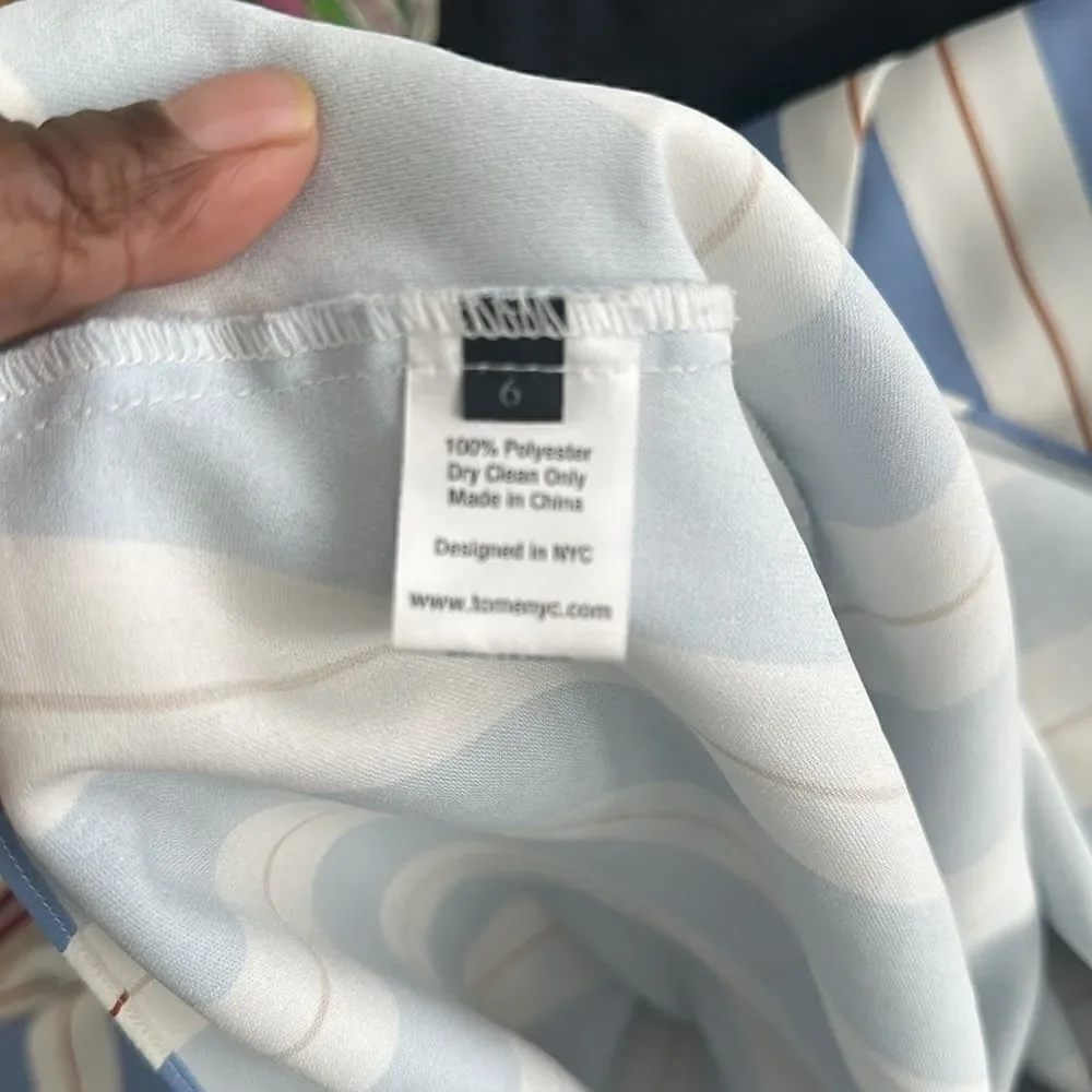 TOME NYC Sharkbite Sleeveless Sundress 6